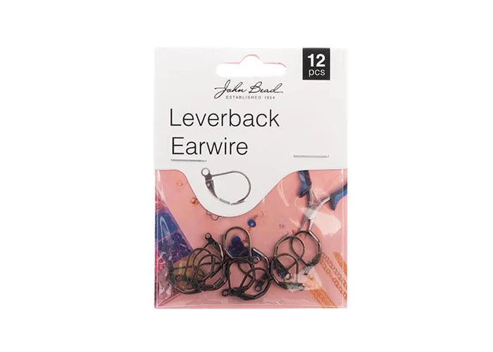Earwire Leverback (apx 15mm) Antique Copper 12pcs