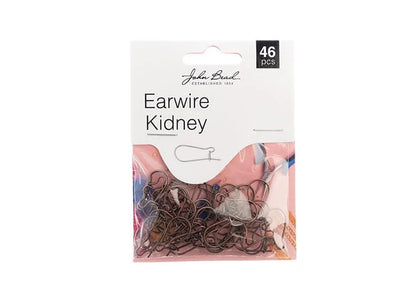 Earwire Kidney (apx 19x10mm) Antique Copper 46pcs