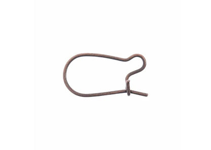 Earwire Kidney (apx 19x10mm) Antique Copper 46pcs