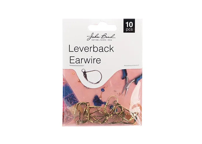 Earwire Leverback (apx 19mm) Antique Gold 10pcs