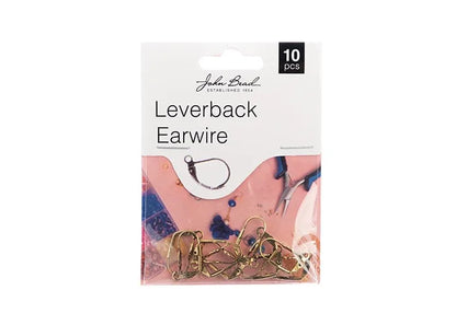 Earwire Leverback (apx 19mm) Antique Gold 10pcs