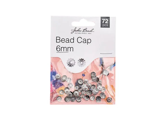 Bead Cap 6mm Antique Silver 72pcs