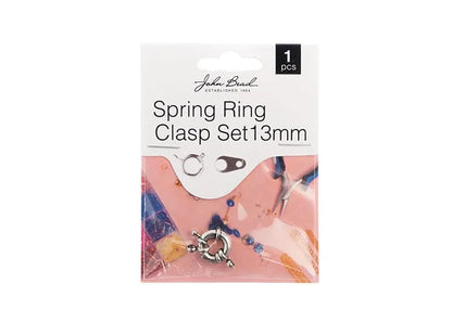 Spring Ring Set 13mm Antique Silver 1pc