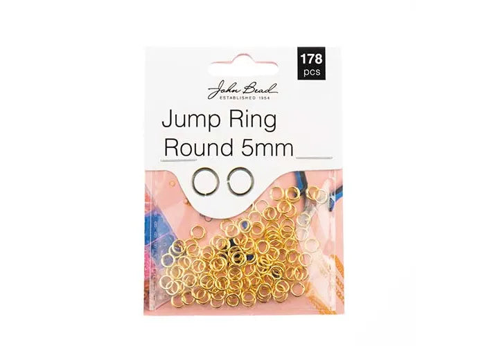 Jump Ring Round 5mm Gold 178pcs