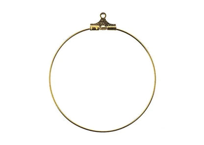 Earring Hoop Large (apx 38mm) Gold 10pcs