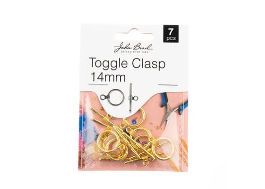 Toggle Clasp 14mm Gold 7pcs