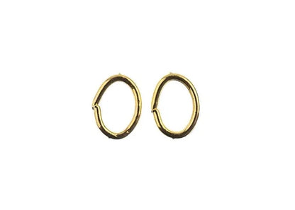 Jump Ring Oval 6x5mm Gold 98pcs