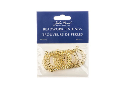 Beadwork Findings Gold Pendant Chain 28x32mm 5pcs