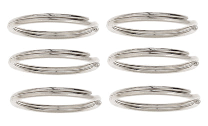Split Rings 25mm Silver - 6pcs