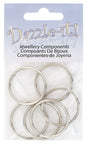 Split Rings 25mm Silver - 6pcs