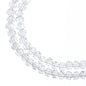 Crystal Lane DIY Rondelle 2 Strand 7in (apx110pcs) 3x4mm Transparent Crystal AB