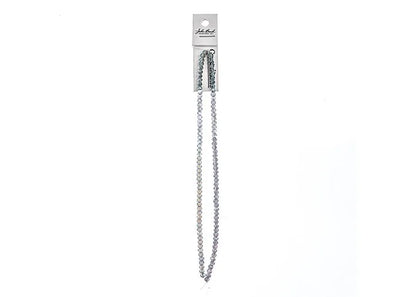 Crystal Lane DIY Rondelle 2 Strand 7in (apx110pcs) 3x4mm Transparent Green Luster