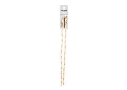 Crystal Lane DIY Rondelle 2 Strand 7in (apx110pcs) 3x4mm Opaque Cream AB