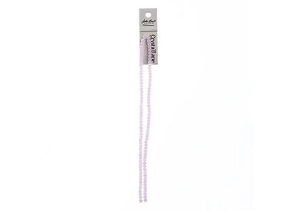 Crystal Lane DIY Rondelle 2 Strand 7in (apx110pcs) 3x4mm Opaque Pink