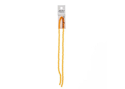 Crystal Lane DIY Rondelle 2 Strand 7in (apx110pcs) 3x4mm Transparent Orange