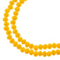 Crystal Lane DIY Rondelle 2 Strand 7in (apx110pcs) 3x4mm Opaque Yellow