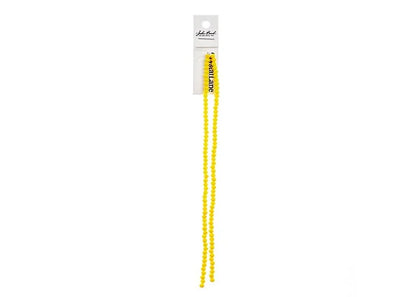 Crystal Lane DIY Rondelle 2 Strand 7in (apx110pcs) 3x4mm Opaque Yellow