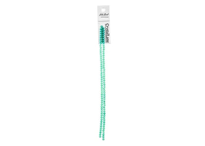 Crystal Lane DIY Rondelle 2 Strand 7in (apx110pcs) 3x4mm Opaque Turquoise Green