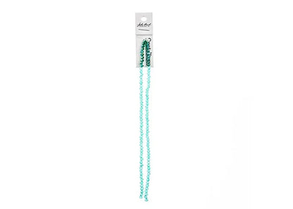 Crystal Lane DIY Rondelle 2 Strand 7in (apx110pcs) 3x4mm Transparent Dark Green AB