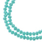 Crystal Lane DIY Rondelle 2 Strand 7in (apx110pcs) 3x4mm Opaque Turquoise Blue