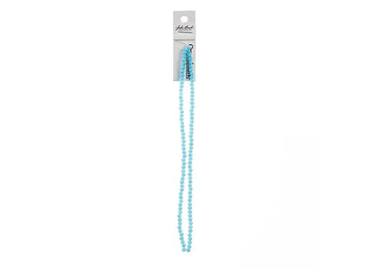 Crystal Lane DIY Rondelle 2 Strand 7in (apx110pcs) 3x4mm Opaque Blue