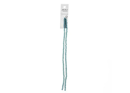 Crystal Lane DIY Rondelle 2 Strand 7in (apx110pcs) 3x4mm Opaque Dark Blue