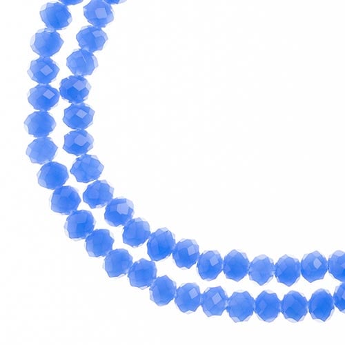 Crystal Lane DIY Rondelle 2 Strand 7in (apx110pcs) 3x4mm Opaque Dark Periwinkle
