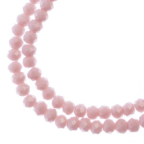 Crystal Lane DIY Rondelle 2 Strand 7in (apx110pcs) 3x4mm Opaque Mauve