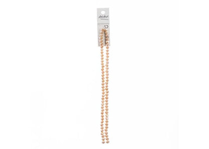 Crystal Lane DIY Rondelle 2 Strand 7in (apx78pcs) 4x6mm Opaque Light Champagne Luster