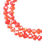 Crystal Lane DIY Rondelle 2 Strand 7in (apx78pcs) 4x6mm Transparent Red AB