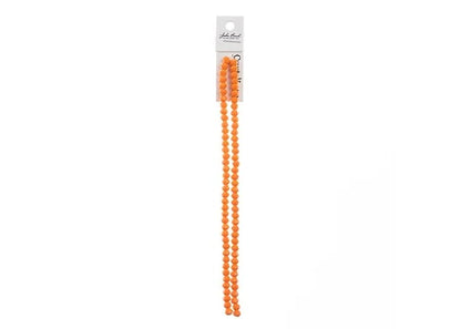 Crystal Lane DIY Rondelle 2 Strand 7in (apx78pcs) 4x6mm Opaque Orange