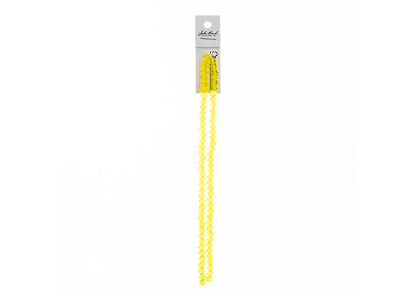 Crystal Lane DIY Rondelle 2 Strand 7in (apx78pcs) 4x6mm Transparent Yellow