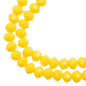 Crystal Lane DIY Rondelle 2 Strand 7in (apx78pcs) 4x6mm Opaque Yellow