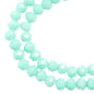 Crystal Lane DIY Rondelle 2 Strand 7in (apx78pcs) 4x6mm Opaque Turquoise Green
