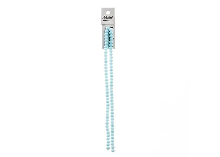 Crystal Lane DIY Rondelle 2 Strand 7in (apx78pcs) 4x6mm Opaque Light Blue
