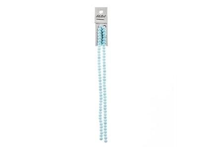 Crystal Lane DIY Rondelle 2 Strand 7in (apx78pcs) 4x6mm Opaque Light Blue