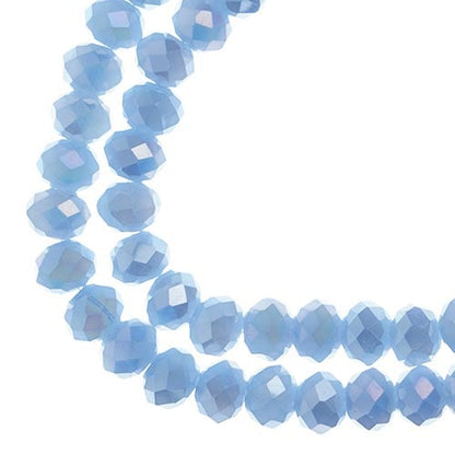 Crystal Lane DIY Rondelle 2 Strand 7in (apx78pcs) 4x6mm Opaque Light Periwinkle
