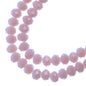 Crystal Lane DIY Rondelle 2 Strand 7in (apx78pcs) 4x6mm Opaque Mauve