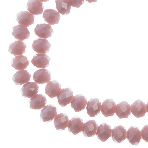 Crystal Lane DIY Rondelle 2 Strand 7in (apx78pcs) 4x6mm Opaque Dark Purple