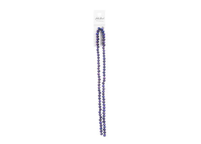 Crystal Lane DIY Rondelle 2 Strand 7in (apx78pcs) 4x6mm Opaque Purple Iris