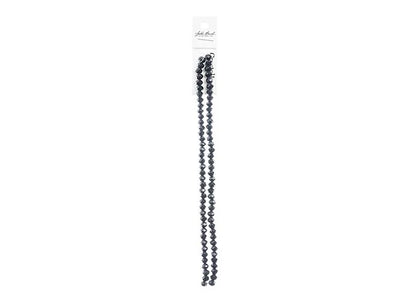Crystal Lane DIY Rondelle 2 Strand 7in (apx78pcs) 4x6mm Opaque Black
