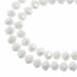 Crystal Lane DIY Rondelle 2 Strand 7in (apx58pcs) 6x8mm Opaque White AB