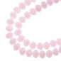 Crystal Lane DIY Rondelle 2 Strand 7in (apx58pcs) 6x8mm Opaque Pink