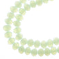 Crystal Lane DIY Rondelle 2 Strand 7in (apx58pcs) 6x8mm Opaque Light Green