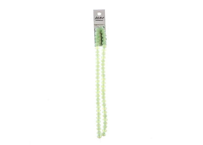 Crystal Lane DIY Rondelle 2 Strand 7in (apx58pcs) 6x8mm Opaque Light Green
