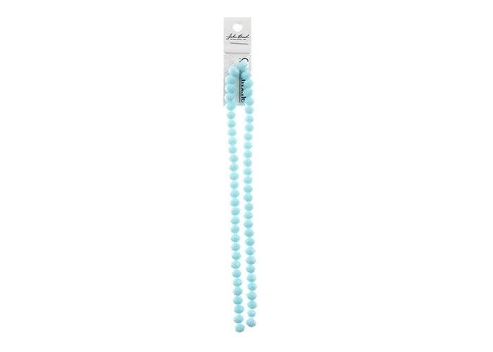 Crystal Lane DIY Rondelle 2 Strand 7in (apx58pcs) 6x8mm Opaque Light Blue
