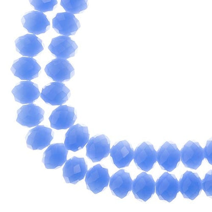 Crystal Lane DIY Rondelle 2 Strand 7in (apx58pcs) 6x8mm Opaque Dark Periwinkle