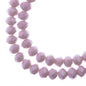 Crystal Lane DIY Rondelle 2 Strand 7in (apx58pcs) 6x8mm Opaque Mauve