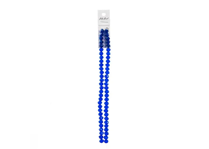Crystal Lane DIY Rondelle 2 Strand 7in (apx58pcs) 6x8mm Transparent Sapphire AB