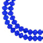 Crystal Lane DIY Rondelle 2 Strand 7in (apx58pcs) 6x8mm Transparent Dark Sapphire